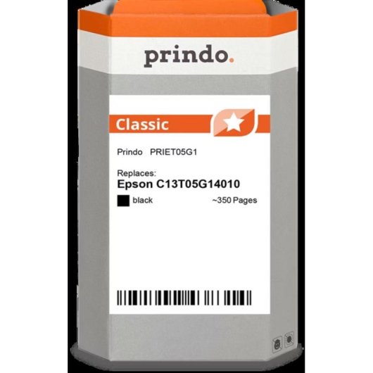 Cartucho de tinta Prindo Classic Negro 350 páginas Epson