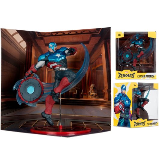 Actionfigur McFarlane Captain America Marvel Rivals 1/10 Premium