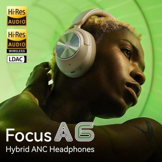 OneOdio A6 Bluetooth 6.0 Kopfhörer mit ANC, 75 Stunden Akku, HD LDAC Sound