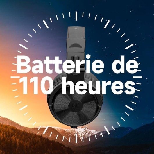 OneOdio Bluetooth Kopfhörer mit Kabel, Mikrofon, 110 Stunden Akku, faltbar