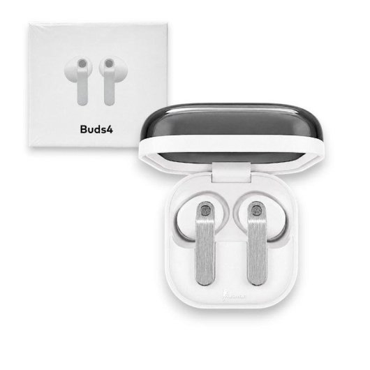 Écouteurs sans fil Karawan Buds4 Bluetooth In-ear Blanc avec étui de charge