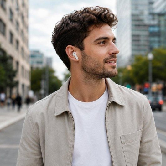 Écouteurs sans fil Karawan Buds4 Bluetooth In-ear Blanc avec étui de charge