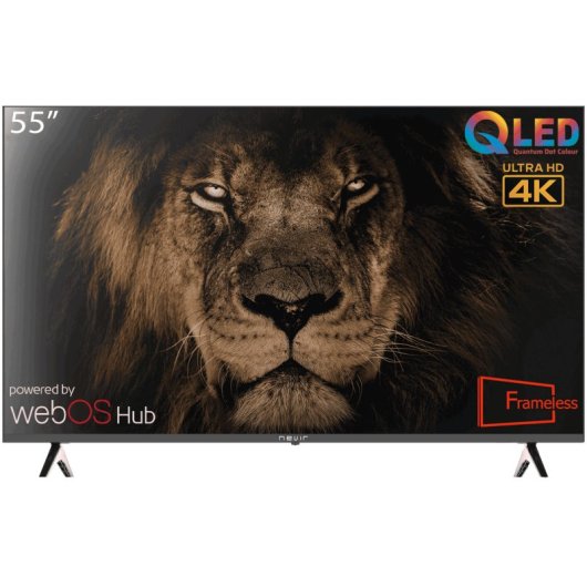 TV Nevir QLED NVR-Q8480-55KWBA 55" 4K UltraHD 60Hz Smart TV WebOS HDR10 Wi-Fi