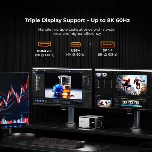 Barebone GMKtec NucBox M8 AMD Ryzen 5 PRO 6650H 16GB RAM 1TB SSD Wi-Fi 6E