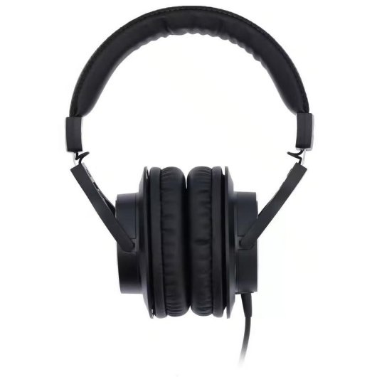 Auriculares Woodbrass HP1000 con cable Jack 3,5 mm para estudio cerrados negros