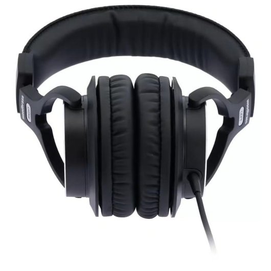 Auriculares Woodbrass HP1000 con cable Jack 3,5 mm para estudio cerrados negros