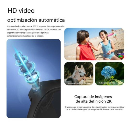 Blackview BV100 Lunettes intelligentes Caméra intégrée Haut-parleurs IA Traduction Transparentes