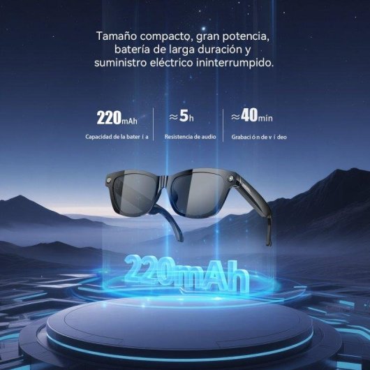 Blackview BV100 Lunettes intelligentes Caméra intégrée Haut-parleurs IA Traduction Transparentes