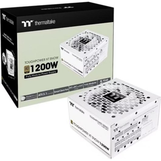 Fuente de alimentación Thermaltake Toughpower XT 1200W 80+ Gold modular blanca
