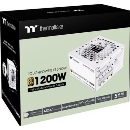 Fuente de alimentación Thermaltake Toughpower XT 1200W 80+ Gold modular blanca