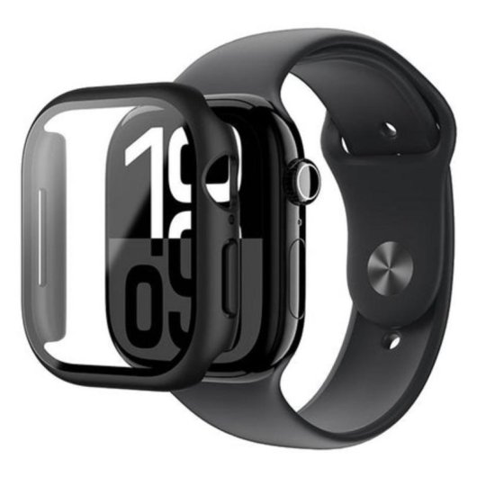 Schutzhülle Amazingthing Apple Watch Series 10 46mm/42mm Polycarbonat Schwarz