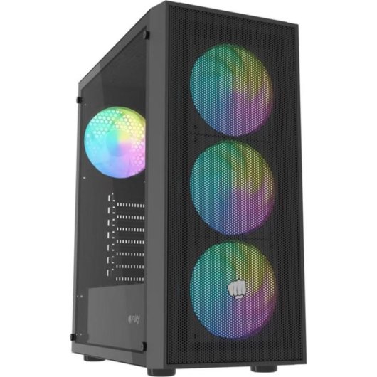 Caja PC Midi Tower Fury Shobo SH8F ARGB 4 ventiladores 120mm