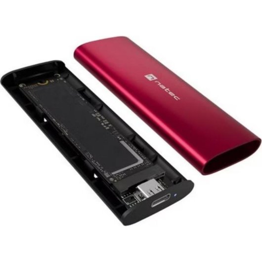 Boîtier externe Genesis Natec Rhino M.2 NVMe Aluminium Rouge compact
