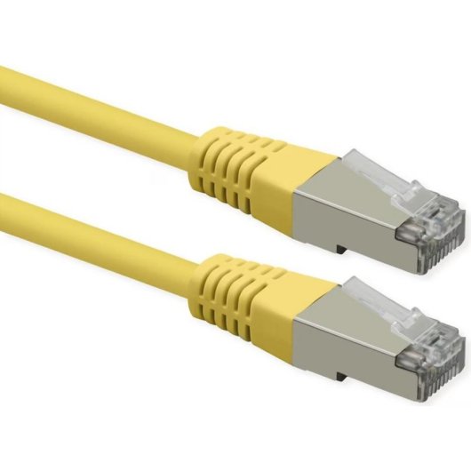 Cabo de rede Roline CAT6 S/FTP 10 m amarelo com conectores RJ45