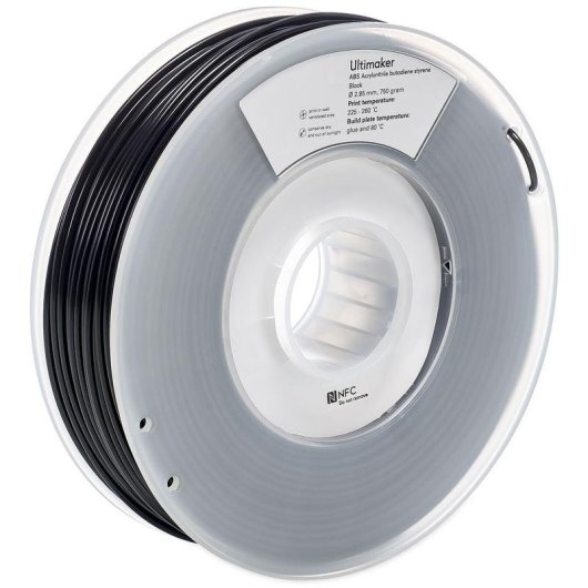 Filament ABS Ultimaker ULTIMAKER ABS NOIR 2,85 mm Noir 750 g Original