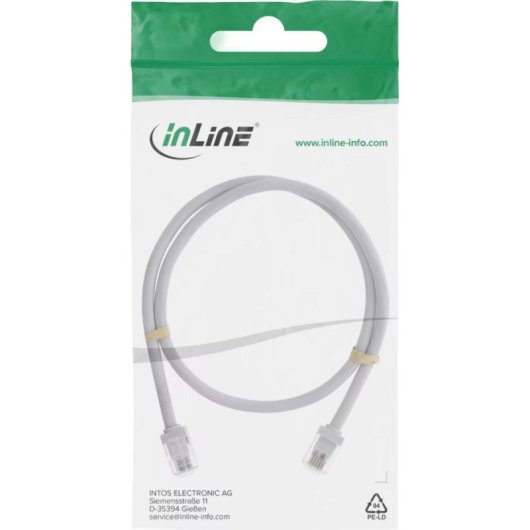 Telefonkabel InLine 18747 RJ12 6P6C Kupfer AWG26