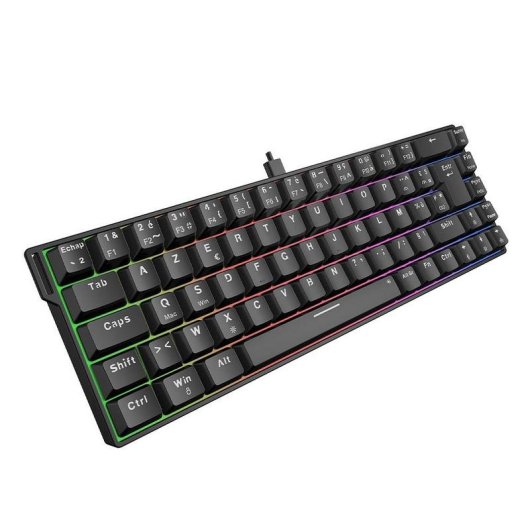 Clavier The G-Lab Keyz Titanium HE magnétique compact RGB AZERTY français