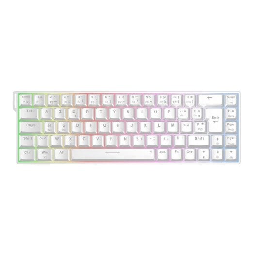 Clavier The G-Lab Keyz Titanium HE magnétique compact avec switches hot-swappables et RGB AZERTY