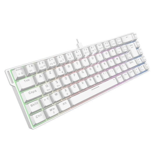 Clavier The G-Lab Keyz Titanium HE magnétique compact avec switches hot-swappables et RGB AZERTY