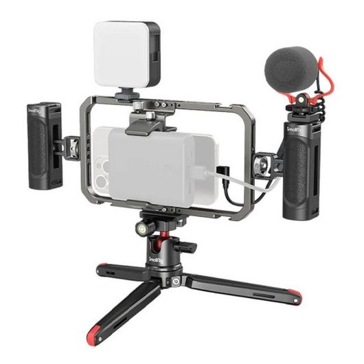 All-in-One Video-Kit für Smartphone SmallRig 3384D mit Mikrofon und LED-Beleuchtung