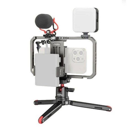 All-in-One Video-Kit für Smartphone SmallRig 3384D mit Mikrofon und LED-Beleuchtung