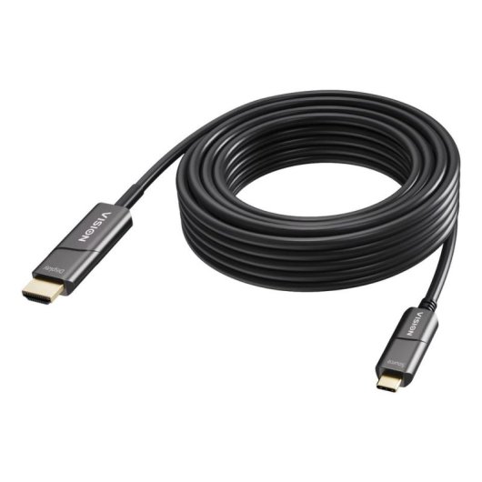 Câble Adaptateur USB-C vers HDMI Vision TC 15MUSBCHDMI+/BL 15 m 4K 60 Hz