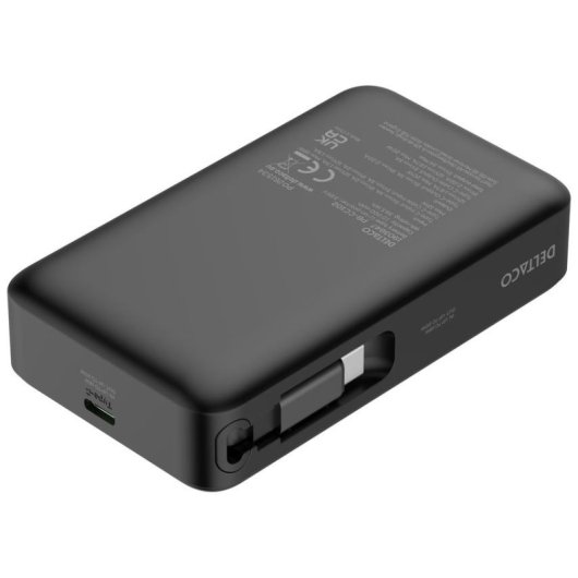 Powerbank Deltaco PB-CC102 10000 mAh USB-C 20W Schwarz