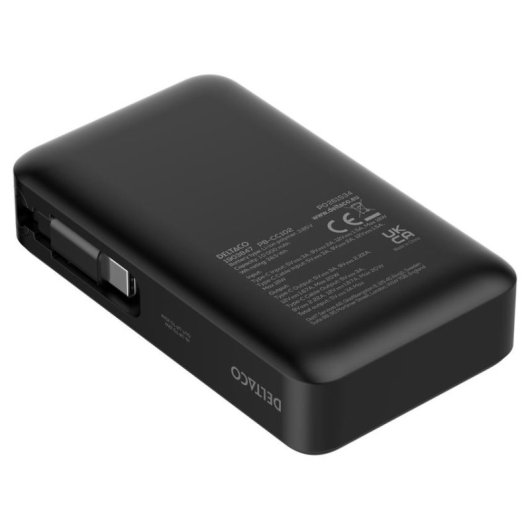 Powerbank Deltaco PB-CC102 10000 mAh USB-C 20W Schwarz
