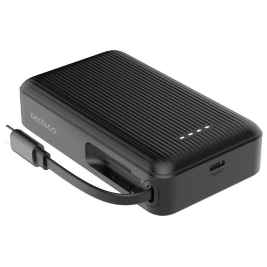 Powerbank Deltaco PB-CC102 10000 mAh USB-C 20W Schwarz