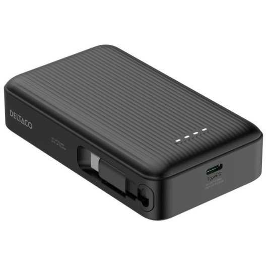 Powerbank Deltaco PB-CC102 10000 mAh USB-C 20W Schwarz