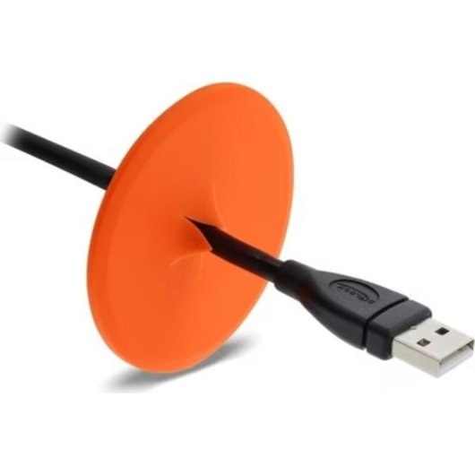 Kabeldurchführung Delock 91412 Wandmontage Silikon Orange 65 mm