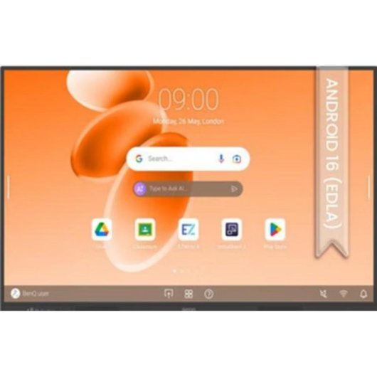 Lavagna interattiva BenQ RE6505E 65" 4K Ultra HD Android tattile 50 punti