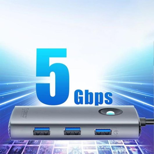 USB-C Hub Orico PW11-5P 5 Ports HDMI 4K 60W PD USB 3.0