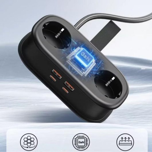 Steckdosenleiste Orico AP3 5 Steckplätze USB-A USB-C mit Schutz und App