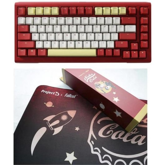 Clavier Ducky ProjectD x Fallout Tinker 75% mécanique Cherry MX Red USA