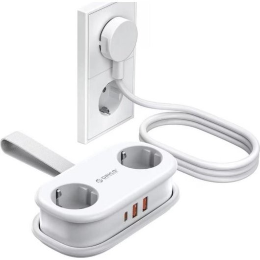 Regleta Orico AP3 5 Tomas USB-A USB-C con Protección y Cable 1,1 m