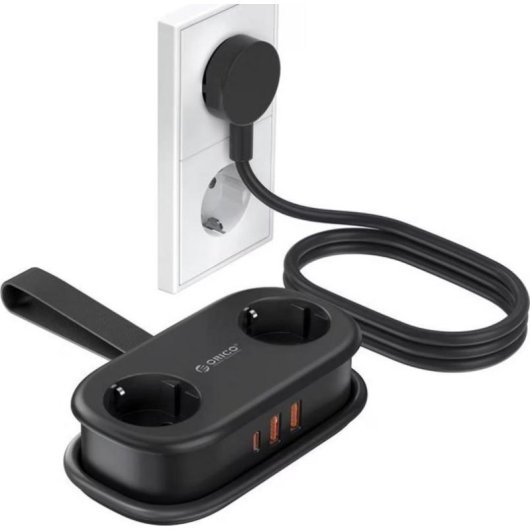 Regleta Orico AP3 5 Tomas con USB-A, USB-C y protección integrada
