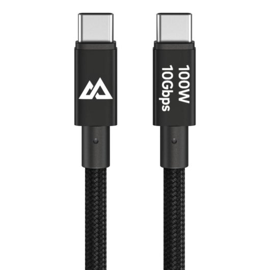 Cabo USB-C Black Rock 1,2 m USB 3.2 Gen 1 100 W