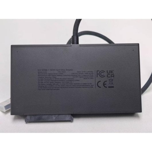 Ugreen SSD Gehäuse 2 in 1 M.2 + SATA USB Adapter Magnetisch Dunkelgrau