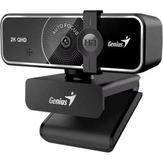 Webcam Genius 32200012400 2K 60 FPS Autofocus Micrófono Mono Negra