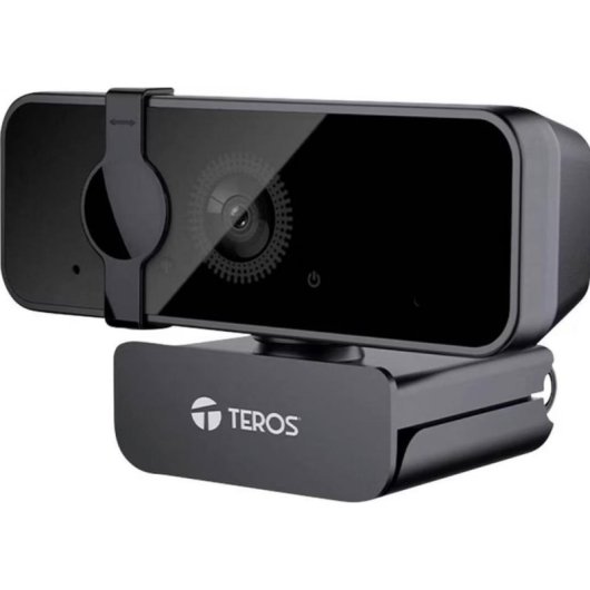 Webcam Teroson TE-9072 QHD 2 Mpx con anello LED e autofocus