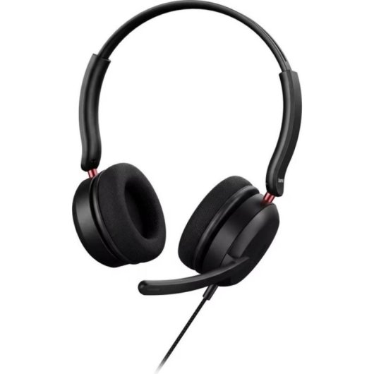 Auriculares On Ear Hama con micrófono y cable USB-C para oficina negros, con adaptador jack