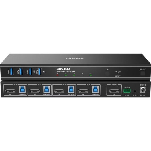 Conmutador KVM Aten InLine 57885J 4 puertos DisplayPort 4K 60Hz
