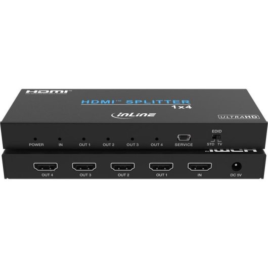 HDMI Splitter C2G InLine 1x4 4K UHD 60Hz