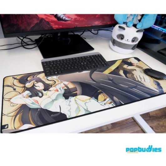 Mauspad POPbuddies Overlord XXL Albedo und Ainz Rutschfeste Gummibasis