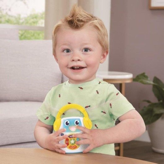 Lecteur Musical VTech P'tit Baladeur 5 Modes, Lumières, Enregistrement (9-36 Mois)