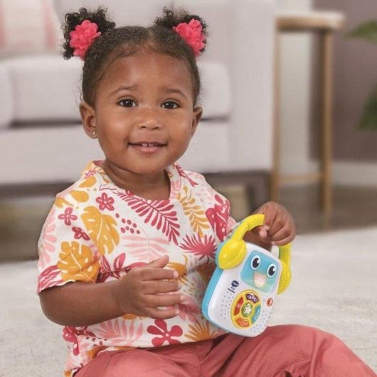 Lecteur Musical VTech P'tit Baladeur 5 Modes, Lumières, Enregistrement (9-36 Mois)