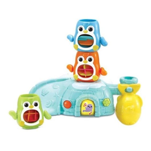Juguete de baño VTech 1,2,3 Empilo Penguins interactivo apilable musical