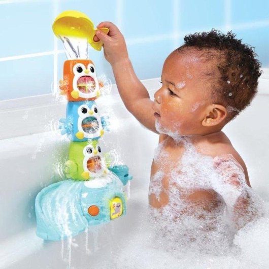 Juguete de baño VTech 1,2,3 Empilo Penguins interactivo apilable musical