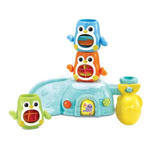 Juguete de baño VTech 1,2,3 Empilo Penguins interactivo apilable musical